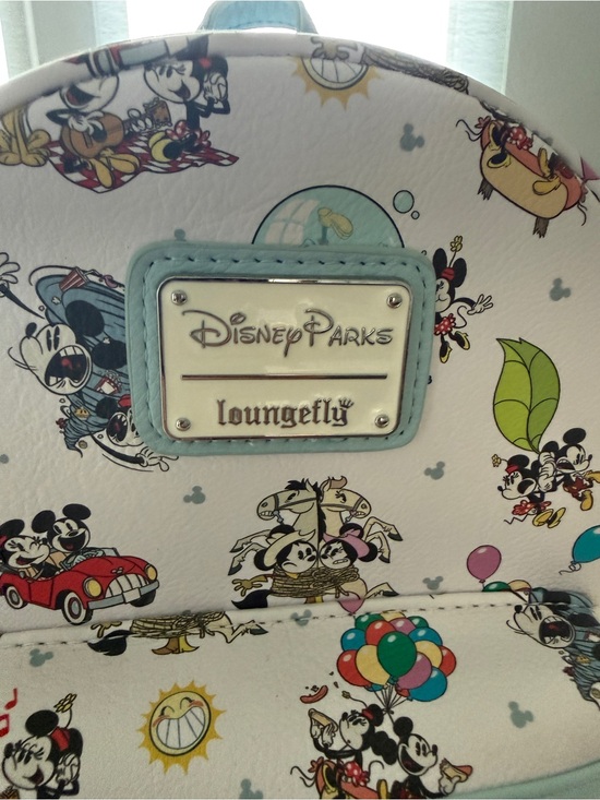 Loungefly Handbags - Disney Parks Loungefly Mickey & Minnie Runaway Railroad Printed Backpack